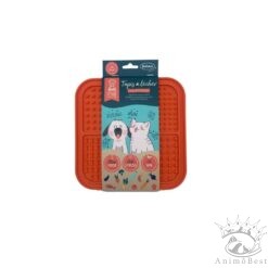 Tapis à lécher Bubichef LICKFOUR, orange