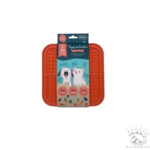 Tapis à lécher Bubichef LICKFOUR, orange