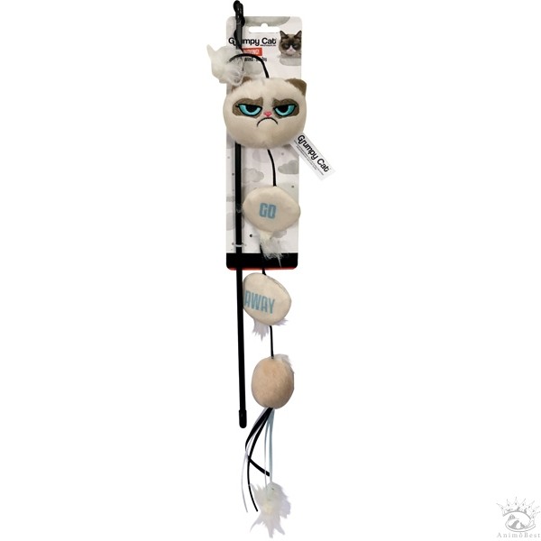 Grumpy cat canne à pêche avec plumeau – Image 2