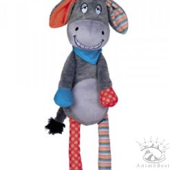 Âne en peluche multicolor