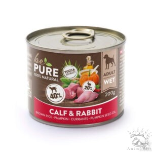 bePure Calf ​& Rabbit au veau, au lapin, aux légumes et au riz