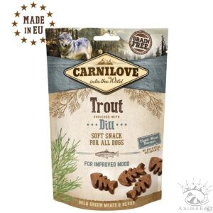 Carnilove Soft Snack truite et à l'aneth 200g pour chien
