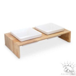 Freezack Meshidai Double Feeder gamelle en bois pour chien / L (900 ml)