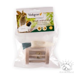 Jouet rongeur bois carotte 9,5cm & rouleau 7cm