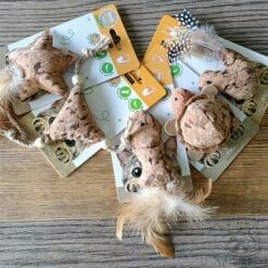 Jouets en liège pour chats