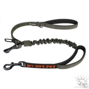 Laisse OneTigris 17 résistante avec sécurité voiture 122-184cm