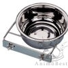 Mangeoire inox 18 cm - 1.3 litre
