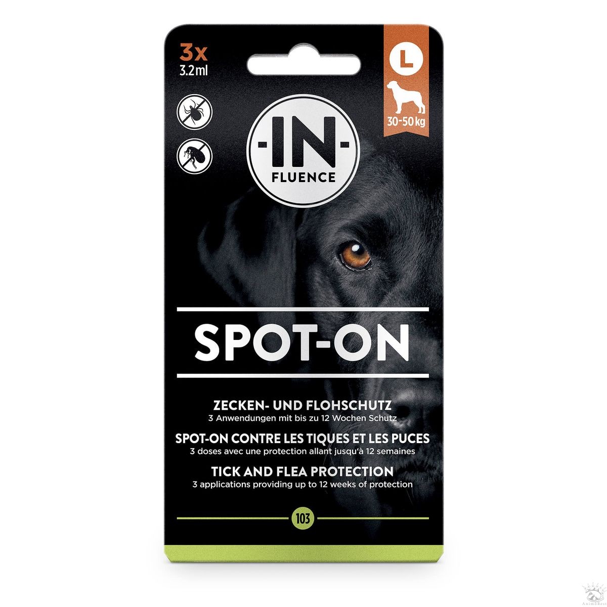 In-Fluence Spot-On pour chiens pack 3 pipettes – Image 2