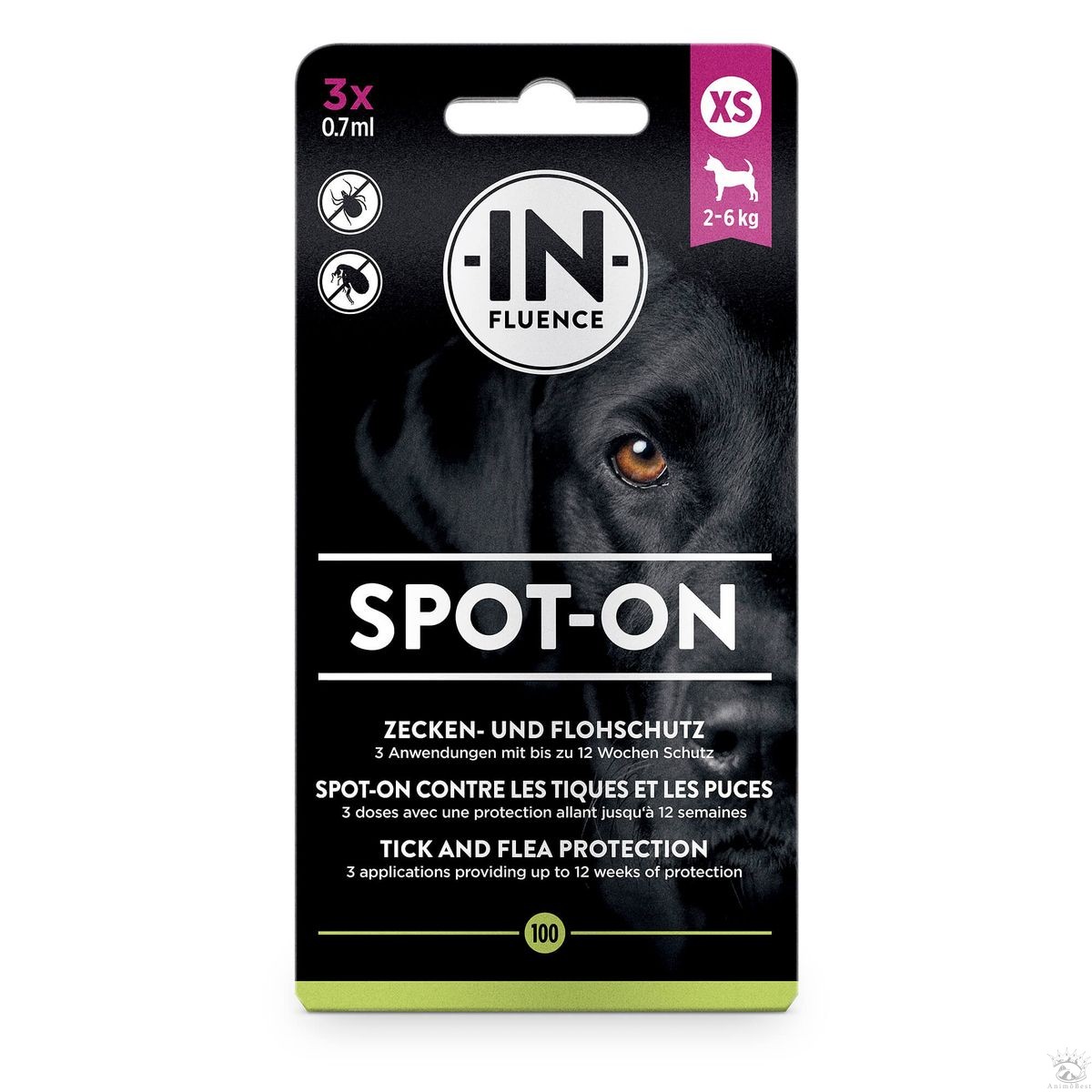 In-Fluence Spot-On pour chiens pack 3 pipettes – Image 3