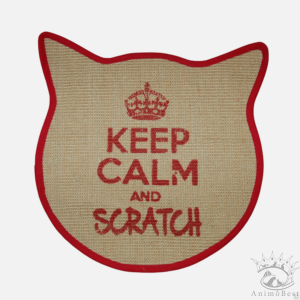 Tapis griffoir en sisal tête de chat