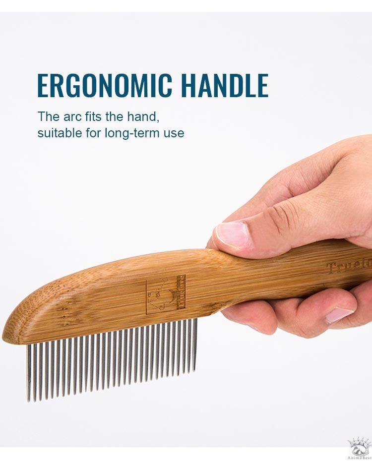 Peigne en bambou à dents arrondie – Image 7