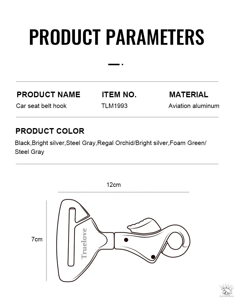 Boucle de sécurité pour ceinture de voiture -TrueLove – Image 6