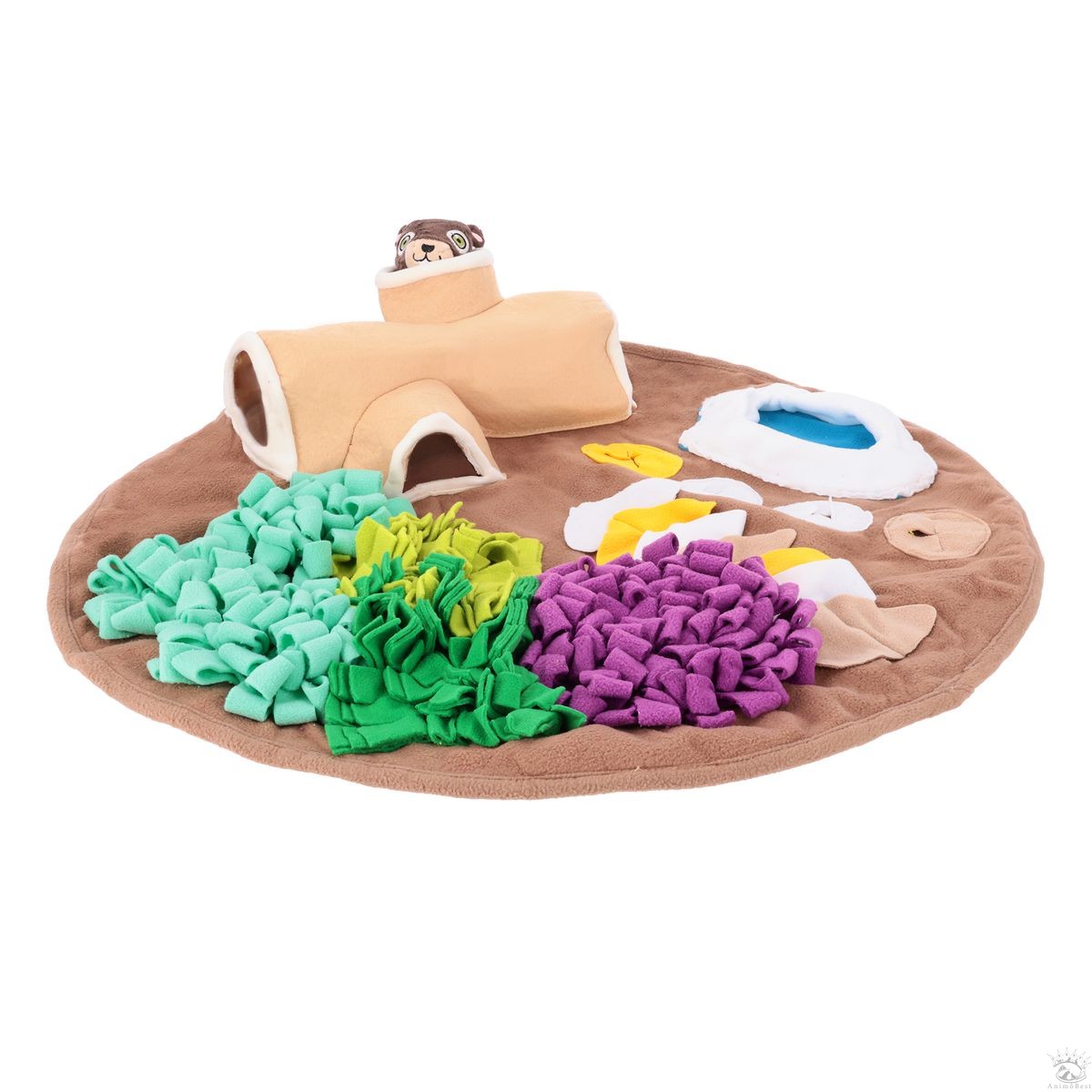 All for Paws Fluffy Mat écureuil tapis de reniflage jouet d’intelligence pour chiens