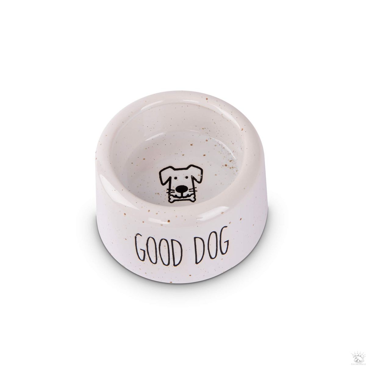 Freezack Dog-Head – Bol en céramique blanc (180ml)