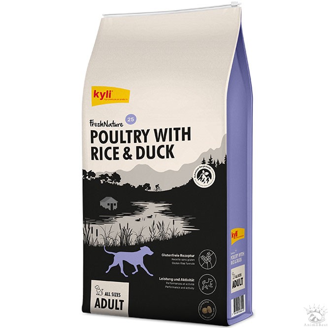 kyli FreshNature N° 25 Volaille & Riz avec Canard 12 kg – Image 2