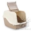 MP Bergamo Maison de toilette pour chats Ariel Top Free avec couvercle beige