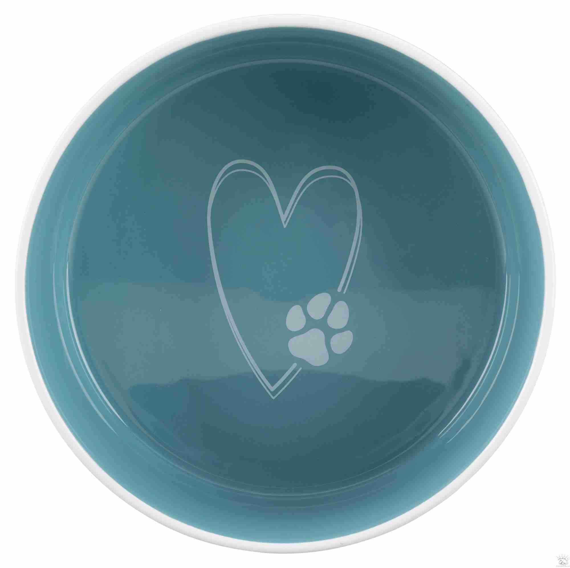 Écuelle en Céramique Pet's Home - Crème/Bleu clair (0,8 L, Ø 16 cm) – Image 3