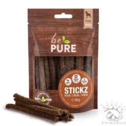 bePure Stickz cheval friandise pour chiens 80g